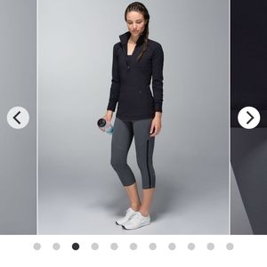 Lululemon-Race with Grace 1/2 Zip-NWT-Sz 8-Black